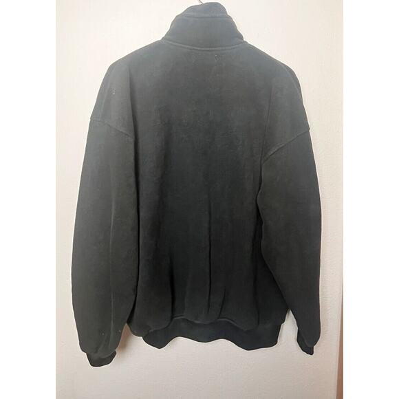 Vintage University of Oregon Ducks Black Fleece 1/4 Zip Sweater Men’s Large / XL - Picture 4 of 6